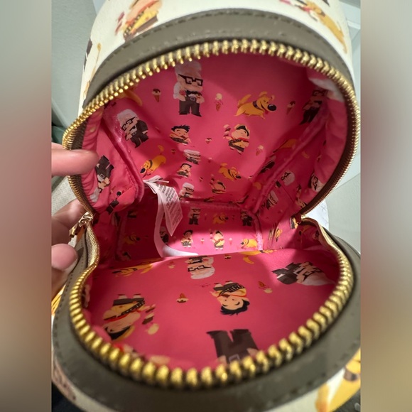 Pre Owned- Loungefly Disney Parks Backpack - Cream and Pink - Picture 6 of 9